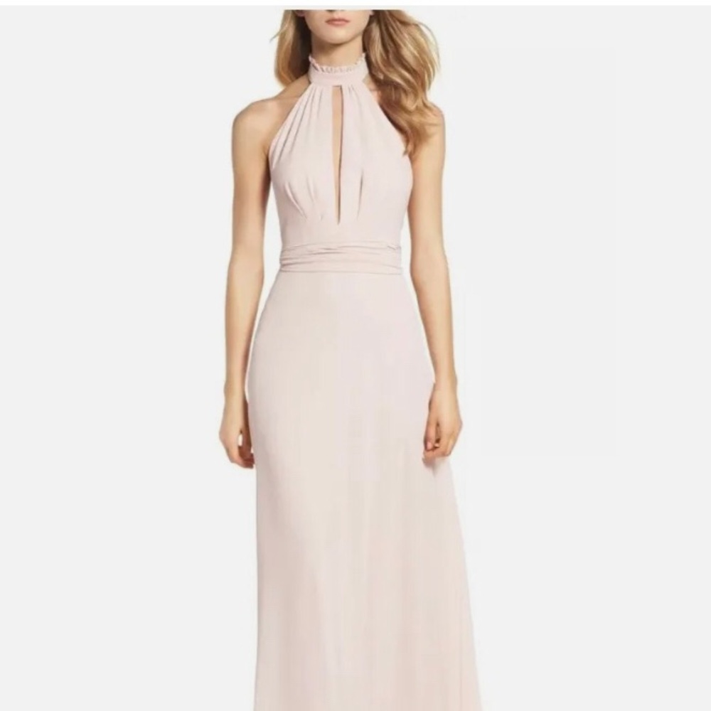 Lulus blush tie dress